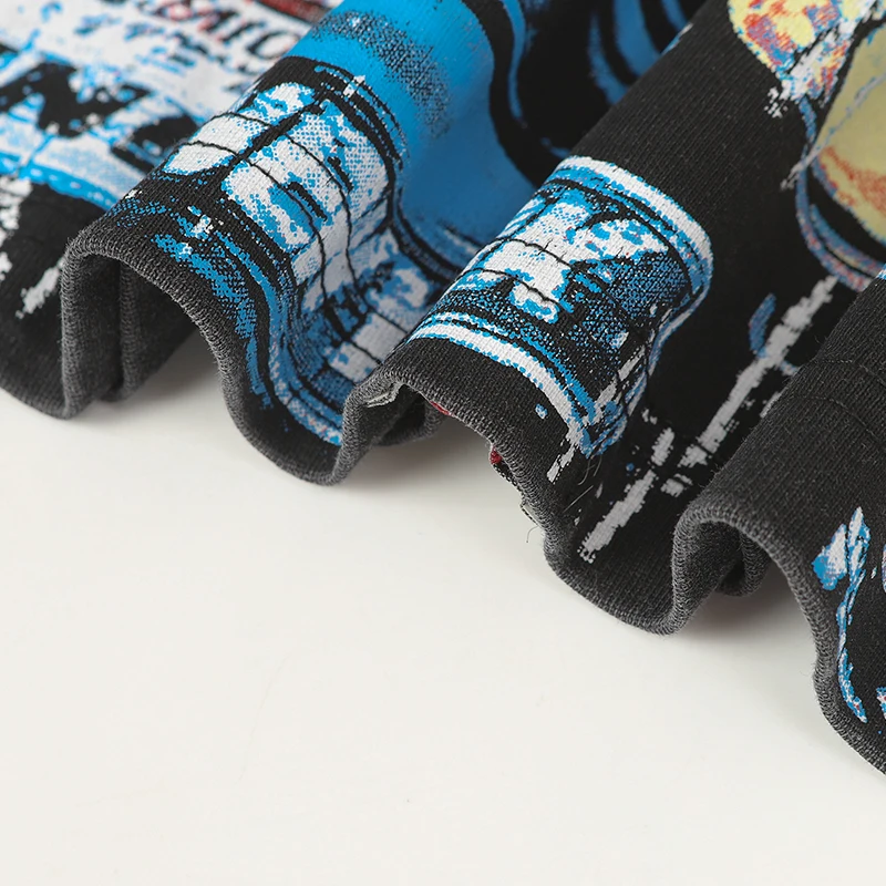 Amerikaanse streetwear Godspeed skelet racer print met lange mouwen gewassen doen oude losse casual heren dames T-shirt met lange mouwen