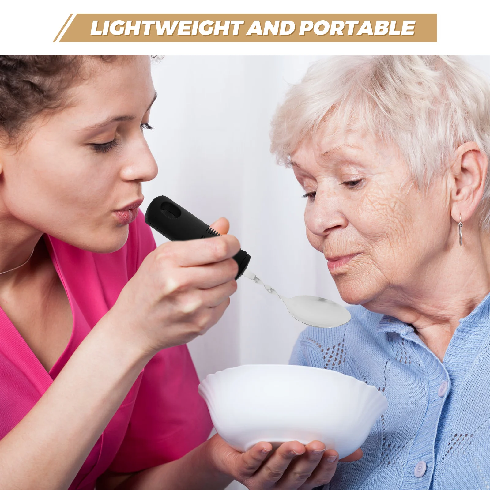Anti-shake Spoon Disability Adaptive Silverware Knife and Fork Tremor Stainless Steel Soup
