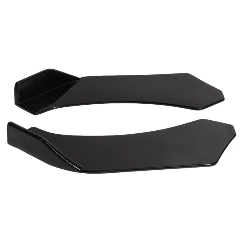 

2Pcs Universal Car Front Shovel Bumper Lip Splitter Chin ABS Spoiler