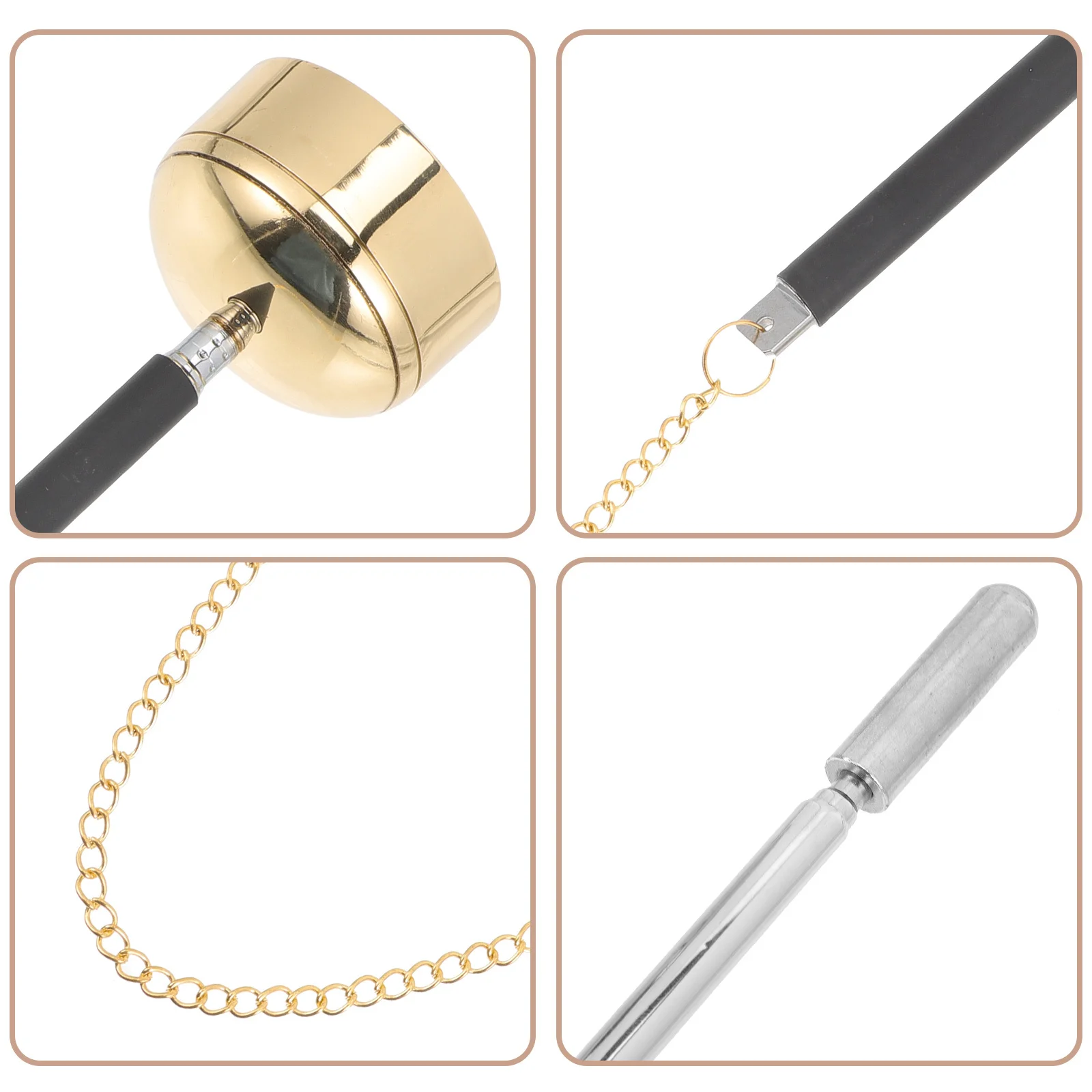 

Buddhist Yin Qing Copper Chime Instrument Smooth Surface Portable Meditation Desk Use Exquisite Temple Supply Delicate Yin Qing