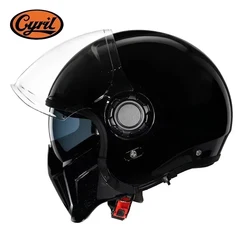 CYRIL Modular Motorcycle Helmet Full Face Helmet Open Face Helmet Double Lens DOT ECE APPROVED OP12A Man Retro Moto Helmets