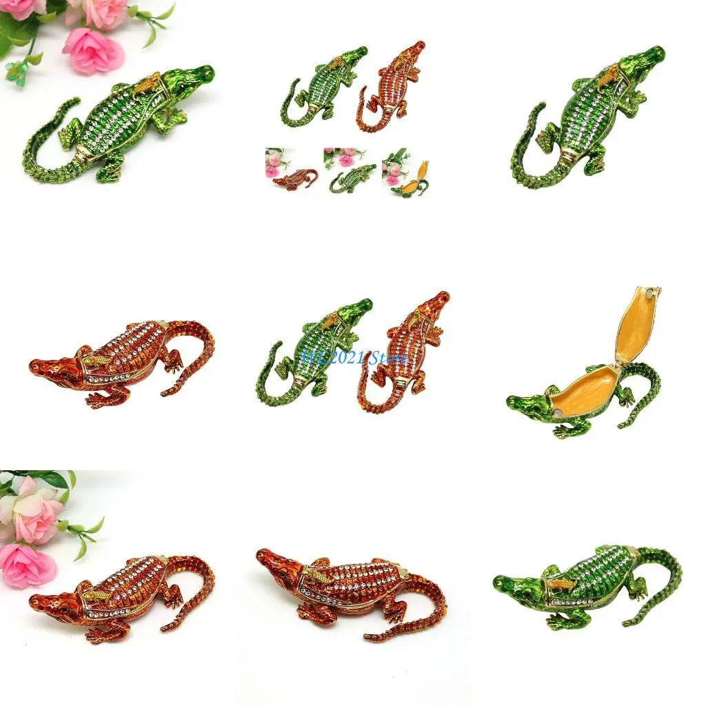 

G5GC Crocodiles Designs Держатель ювелирных изделий для колец и цепочек Решение для хранения в путешествиях