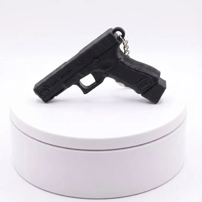 Simulierte Pistolenförmige Taktische Schlüsselanhänger Kreative Dekompressions-Accessoires Anhänger für Schlüssel Tasche Dekoration Männer Geschenk – Detail 2