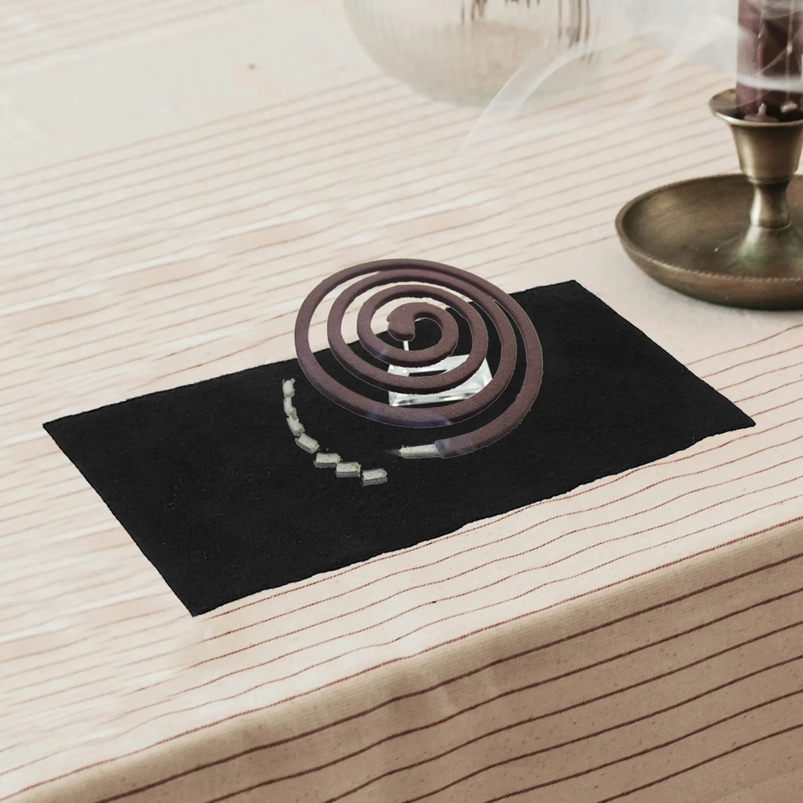 Fireproof Insulation Mat Incense Burner Pad Heat Resistance Flame Retardant Non-Slip High Temp Resistant Burner Fireproof Coil