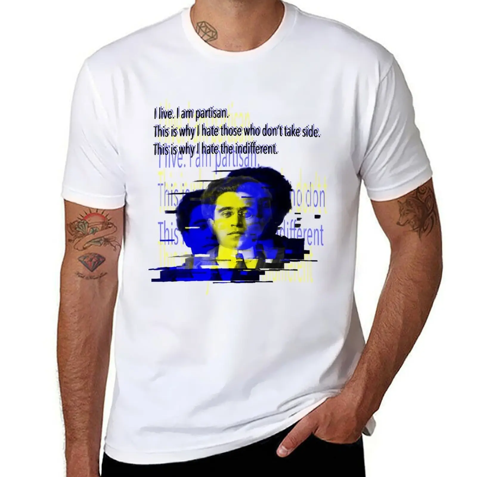 

Gramsci: I hate the indifferent T-Shirt man t shirts graphic man t shirt summer T-Shirt