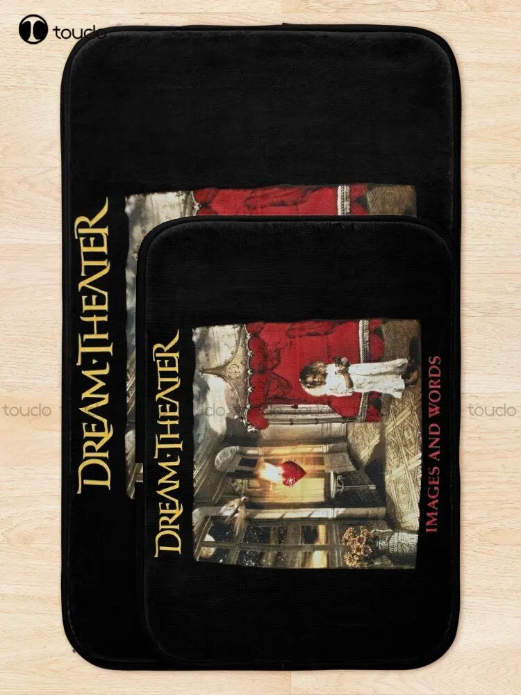 Images And Words Theater Bath Mat Machine Washable Bath Rugs