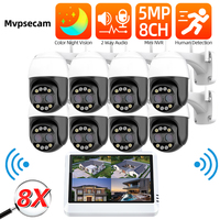 ICSEE 8X Zoom 4K WiFi PTZ IP Camera Kit 8CH 5MP 7\
