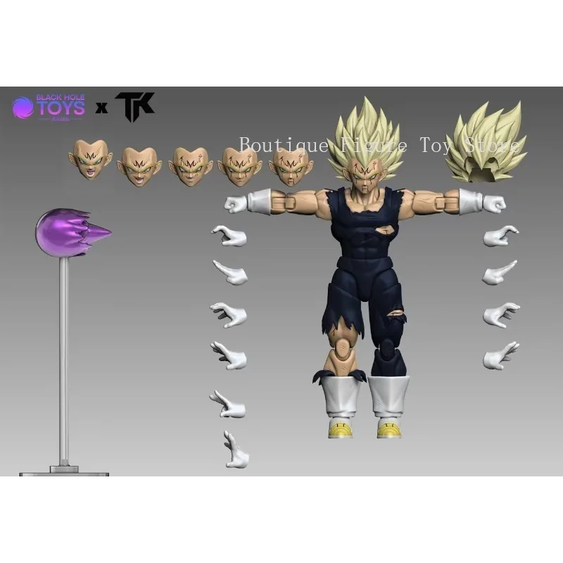 Preventa SHF Dragon Ball Black Hole×TK Vegeta Anime Figuras de acción Modelos Juguetes (Enviado en julio)