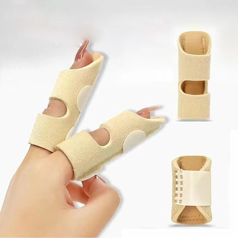 Adjustable Finger Splint Brace Built-in Aluminum Alloy Fix Finger Joint Deformity Brace Pain Relief Trigger Finger Fixing Splint