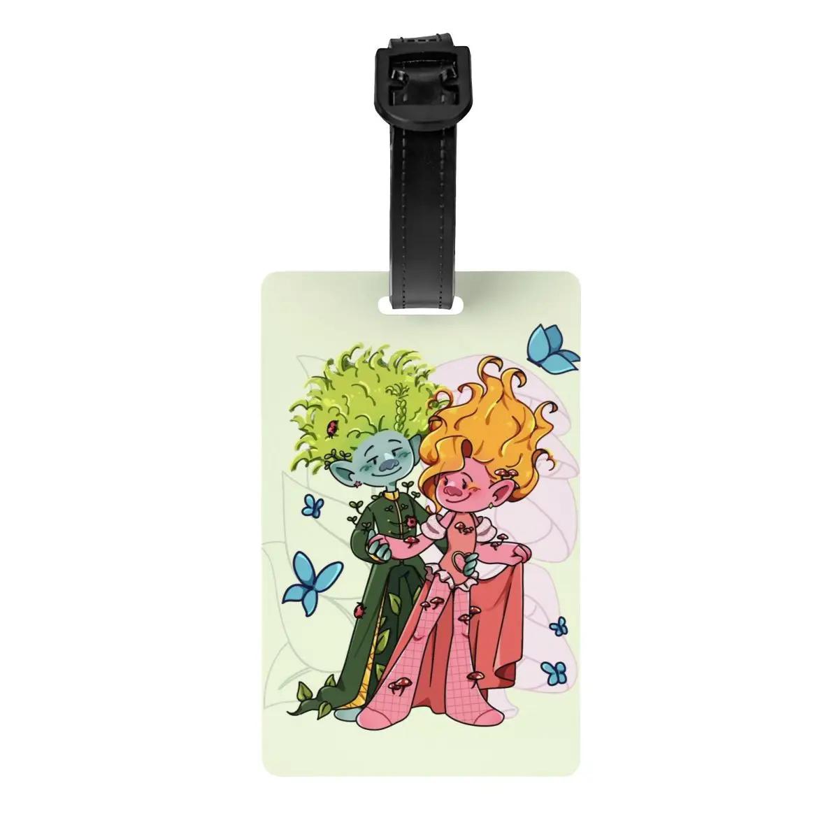 

Пользовательские милые мультяшные троля, багажные бирки для чемоданов, модные багажные бирки, идентификационная этикетка с крышкой конфиденциальности