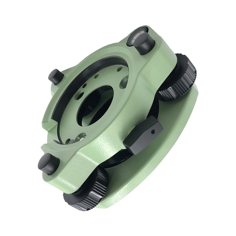 NEW THREE-JAW GREEN TRIBRACH WITHOUT OPTICAL PLUMMET 5/8”BASE SCREW FOR SWISS TOTAL STATION THREE-JAW