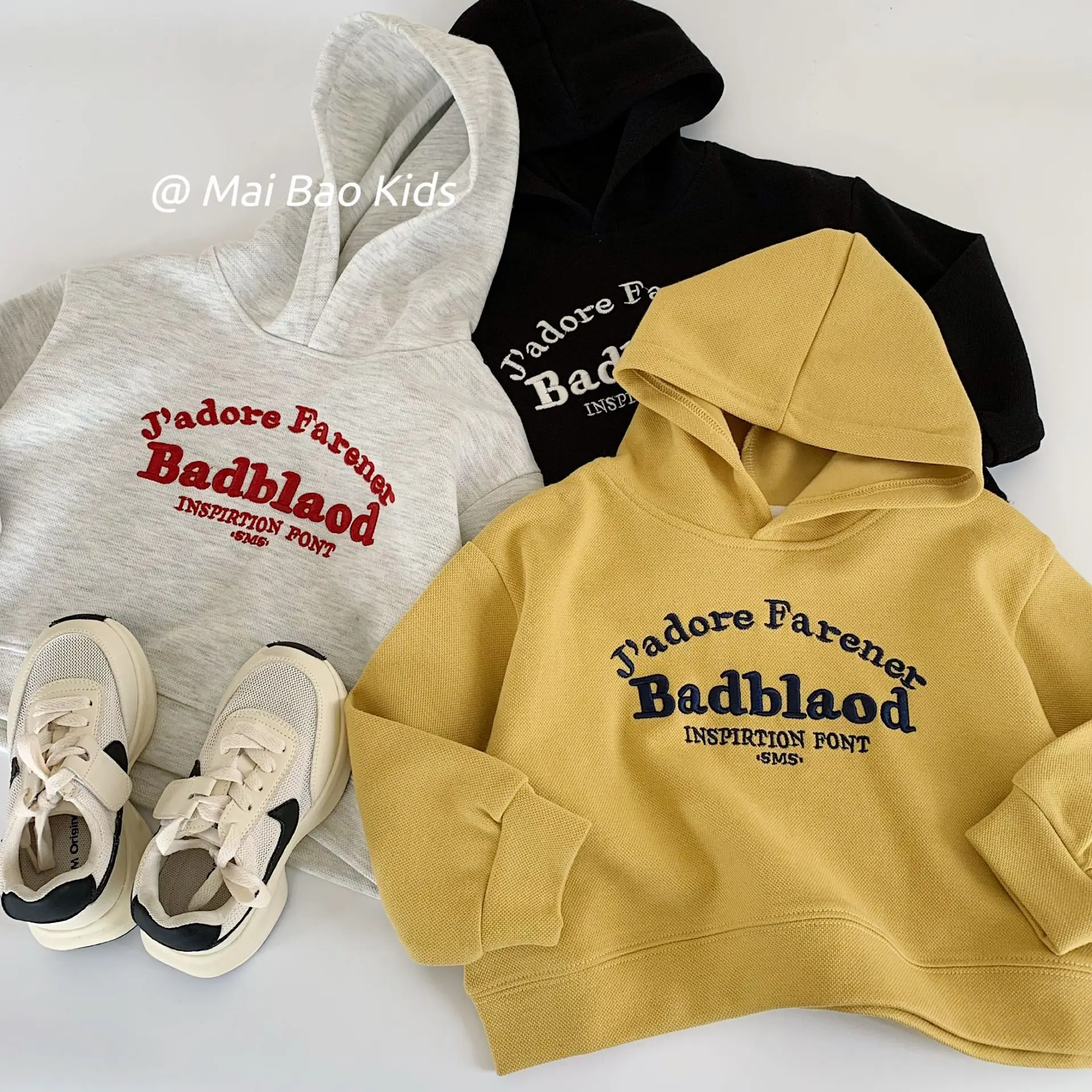 

Children Girls Top Korean New Autumn Hooded Long Sleeve Toddler Baby Girls Sweatshirt Letter Pullover Casual Little Girls Tops