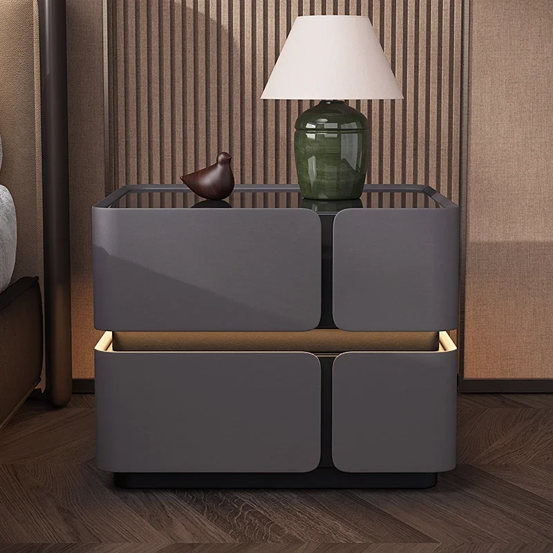 منضدة عصرية عالية الجودة لتخزين الشمال طاولة بجانب السرير إيطالية تجميل عصرية أثاث Mesa De Cabeceira Para Quarto