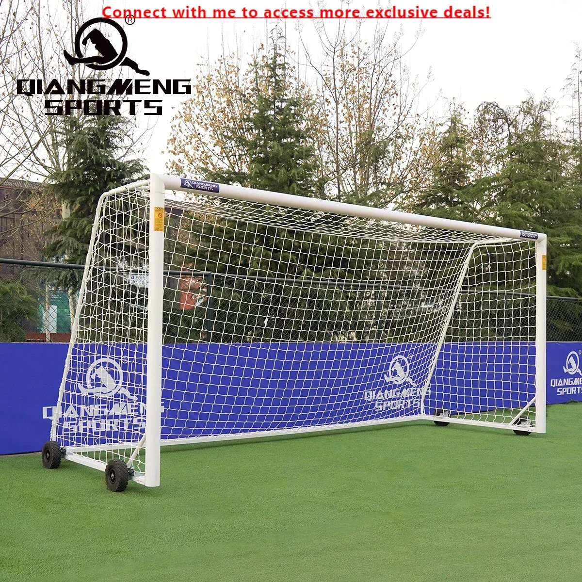 

High Quality 7-A-Side Football Goal Portable Removable Aluminum Frame Soccer Goal
