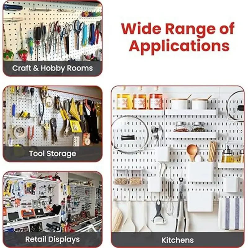 yesABDR-Fit For 1/4 Inch Peg Board Hooks Stoppers- 200Pcs Pegboard Hook Locks For Stopping Hooks From Falling Off