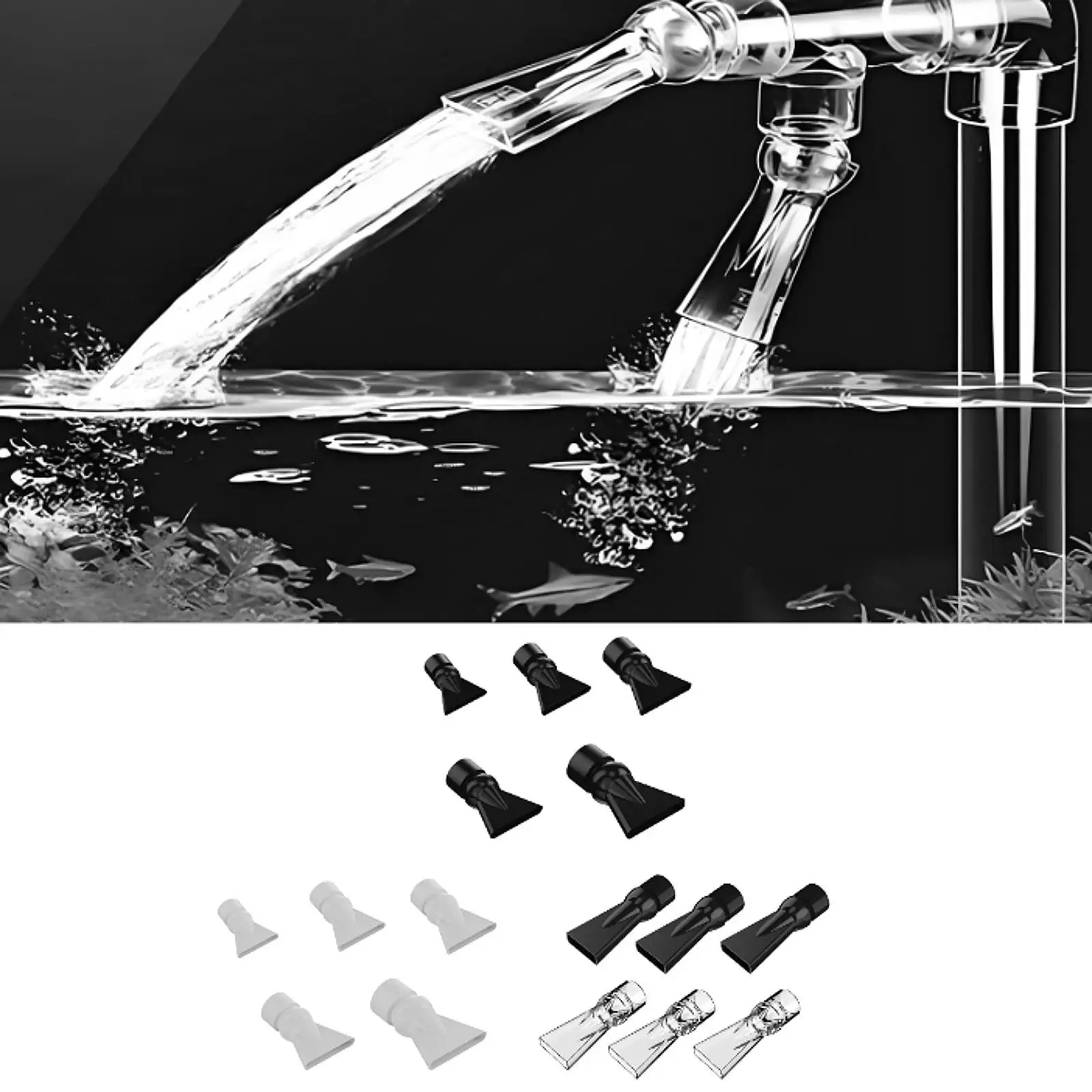 

Aquarium Duckbill Nozzle Lightweight Compact Easy to Use Aquarium Parts Water Outlet Return Pipe Plumbing Fitting for Fish Tank