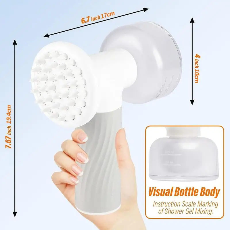 Dog Bathing Brush Automatic Foaming Dog Bath Massage Brush Pet Grooming Bath Massage Brush Soothing Comfort Cleaning Pet Coat