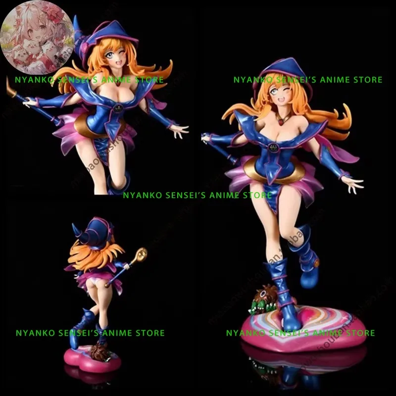 Auf Lager Yu-Gi-Oh Black Magician Girl Dark Magician Girl 28cm Figur Anime Modelle Spielzeugpuppe Dekoratives Ornament Sammlerstück