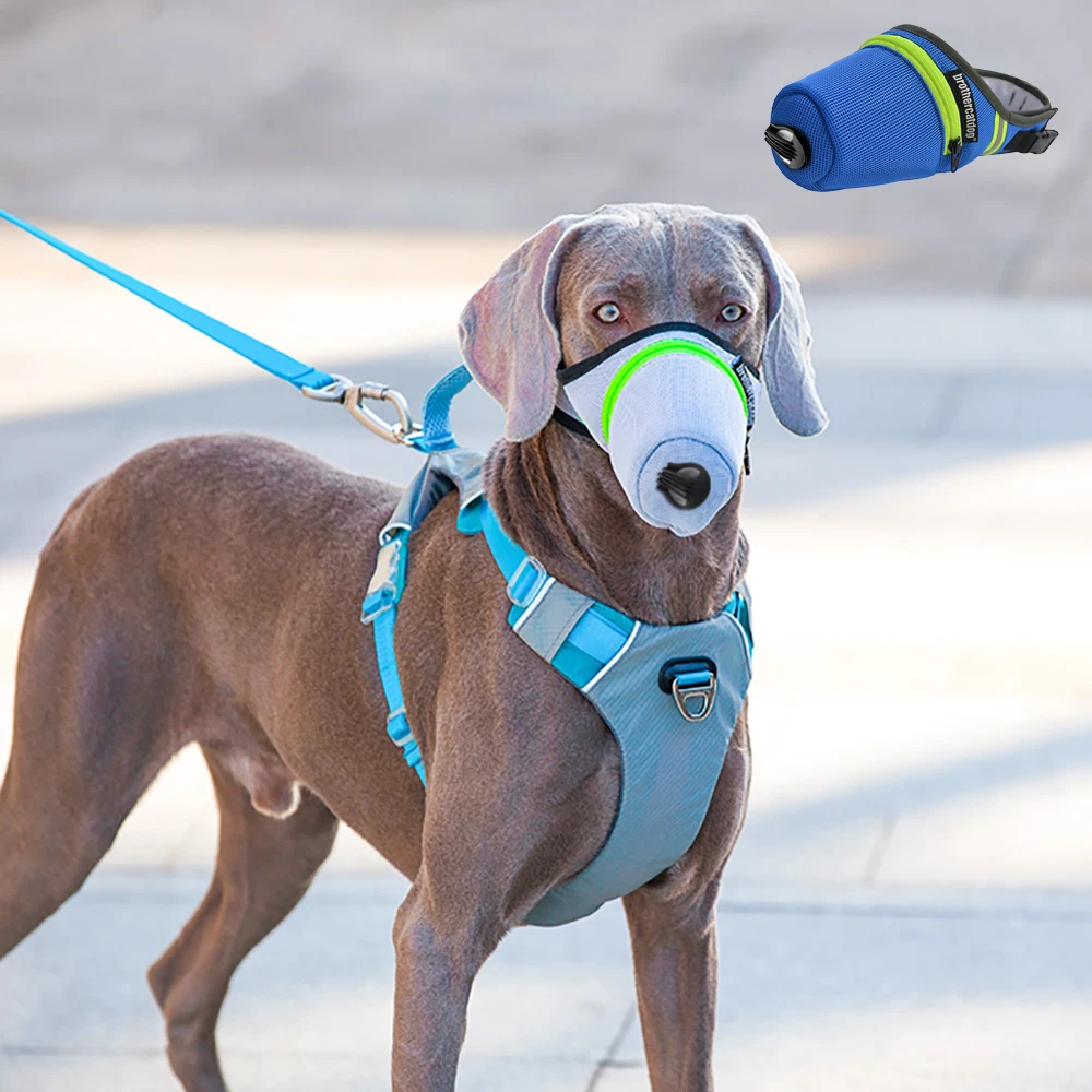 Dog Mask S/m/l, Dog Air Filter Mask, Dog Breathable Respirator, Dog Adjustable Mouth Mask, Indoor and Outdoor Pet Protection
