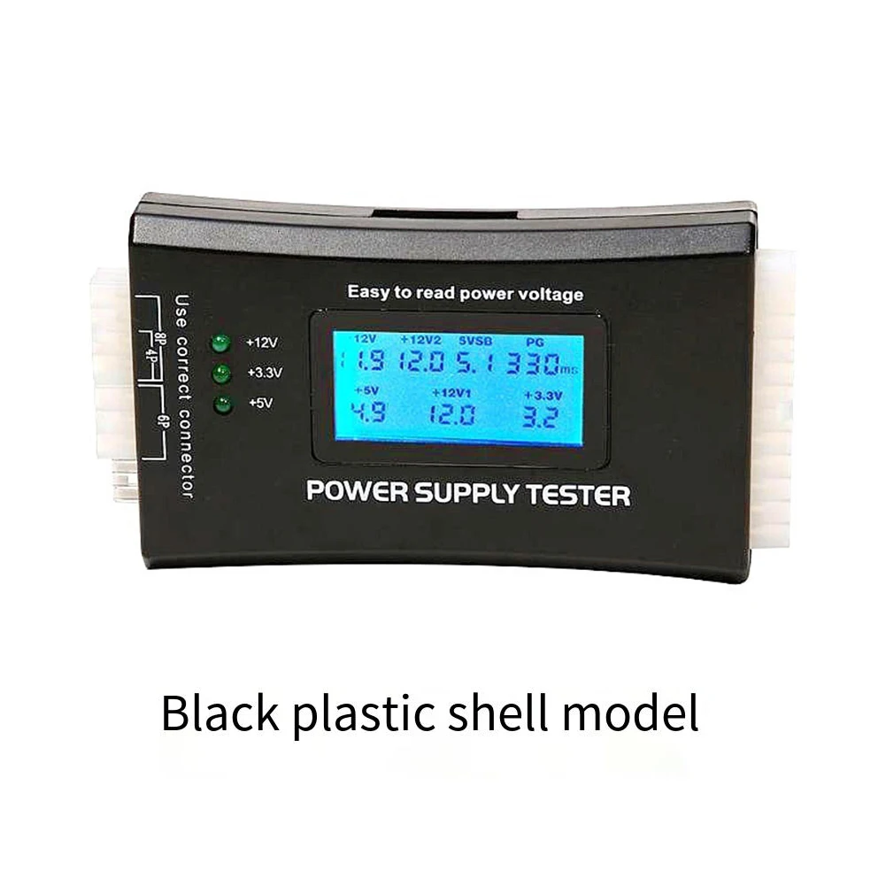 PC ATX Power Supply DC Digital Voltmeter, 12V Voltmeter USB Voltage Tester Current Voltage Meter Detector Power Bank