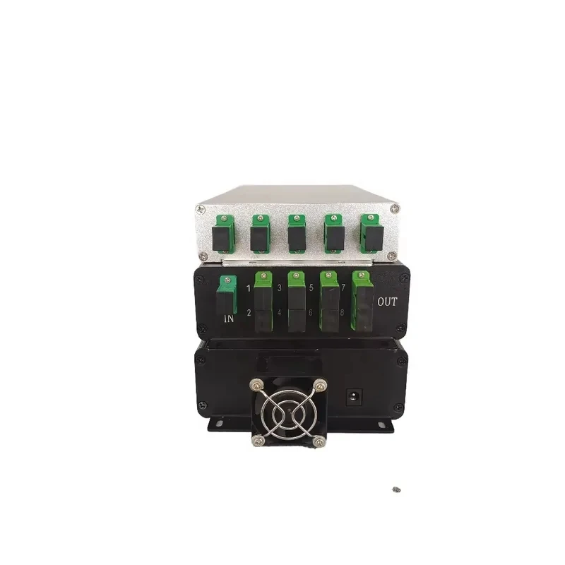 Mini 1550nm Fiber Optic Equipment Cable TV Optical Amplifier, Output 4x17dBm 6