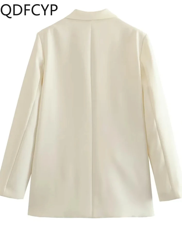Women\'s Blazer New Autumn 2023 Sexy Hollow Out White Blazer Outerwear Casual Slim Fit Long Sleeve Elegant Coat Jacket for Women