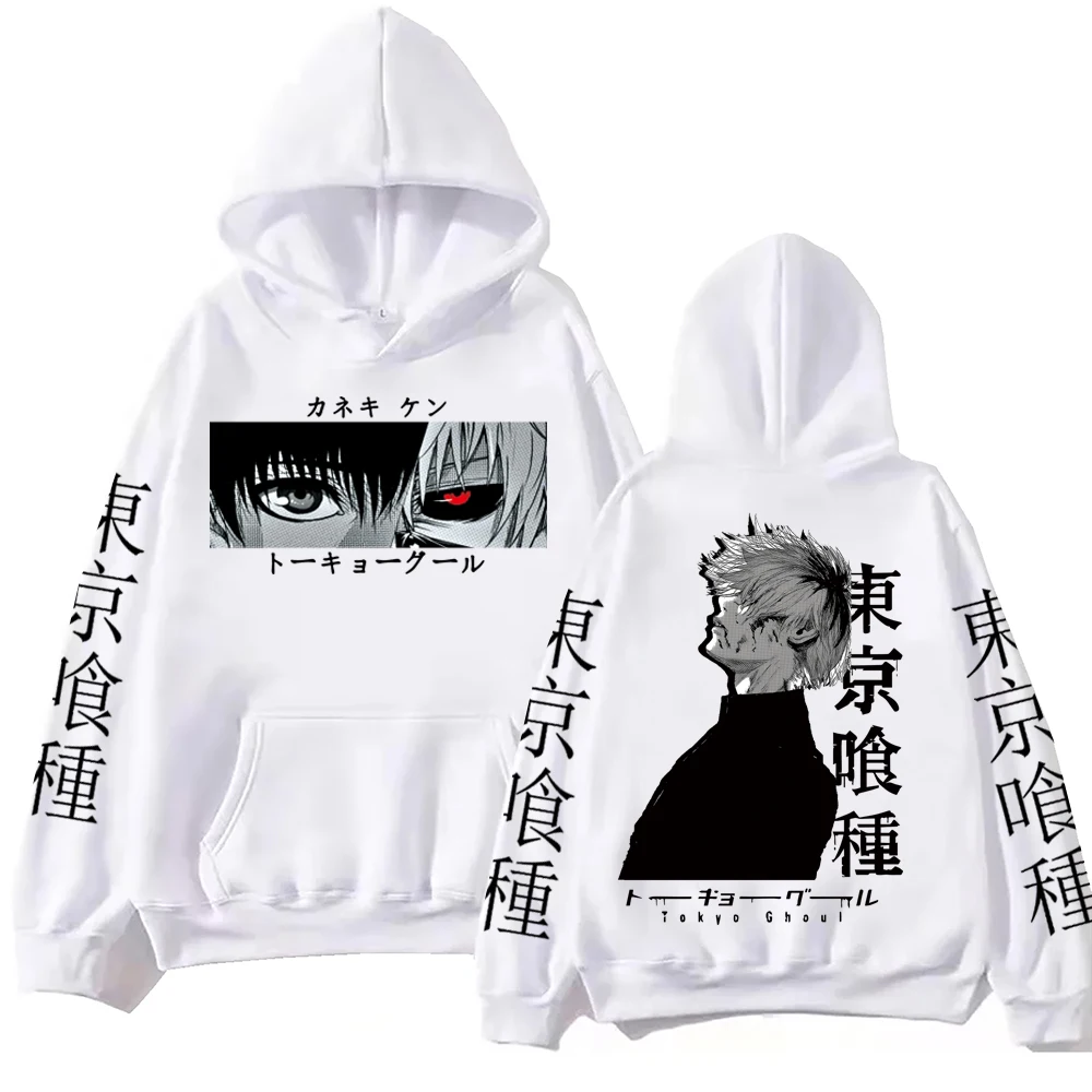 

Японская аниме-толстовка Tokyo-Ghoul для мужчин и женщин, пуловер с длинными рукавами в стиле Харадзюку