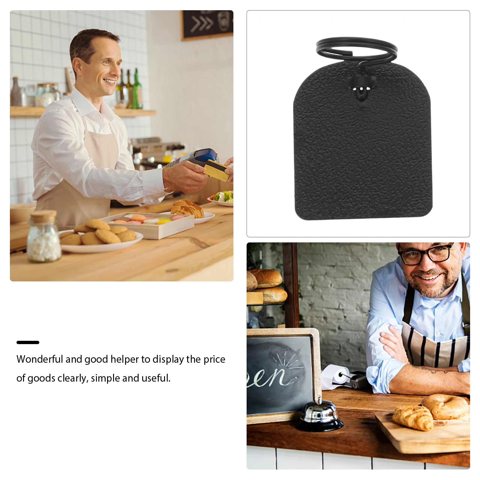 

3pcs Price Tag Clips Metal Label Holder For Supermarket Display Sign Menu Card Advertising Holder Durable Rust-Resistant Use