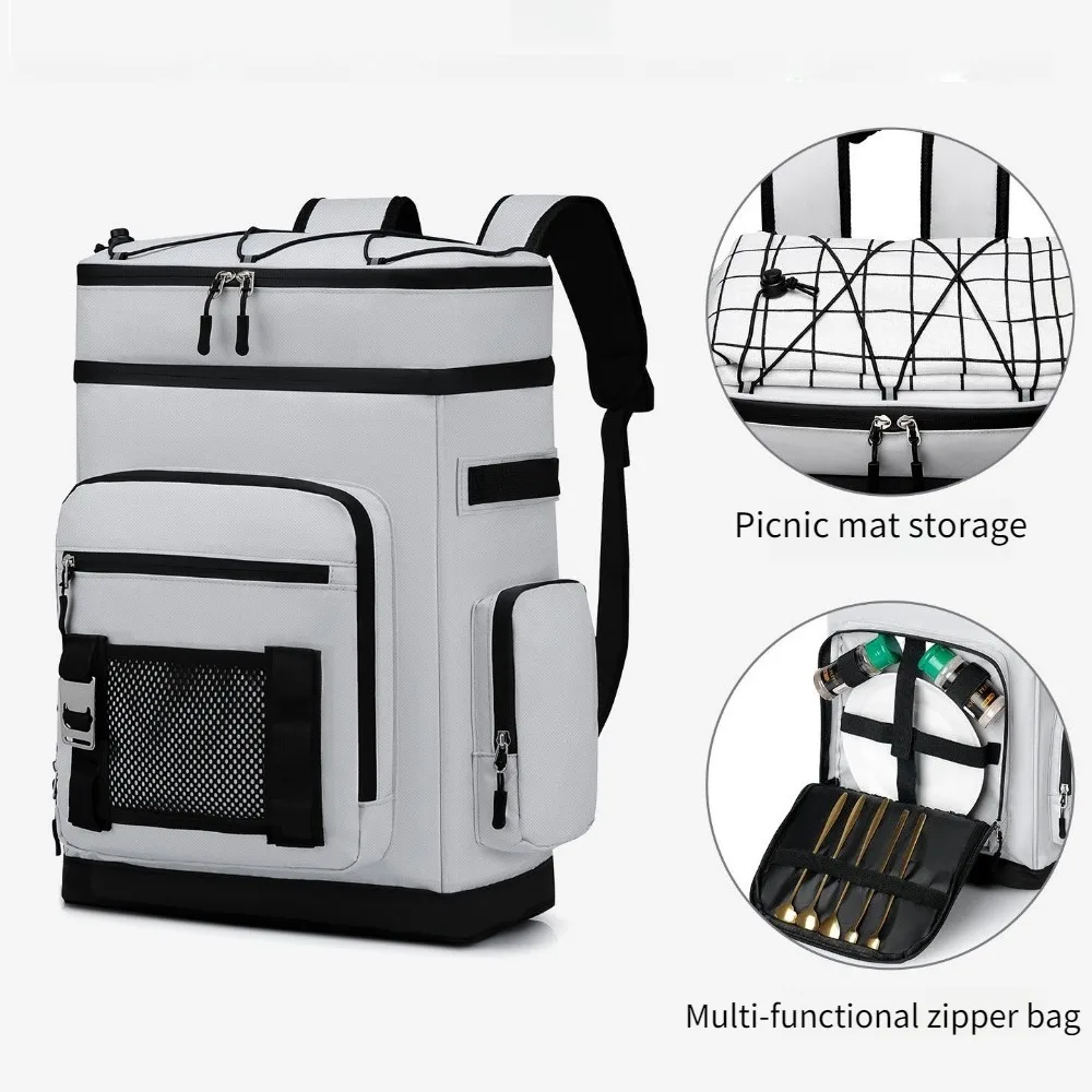 Outdoor Large-capacity Backpack Waterproof and Heat-insulating Ice Pack Leak-proof Travel Camping To Send Picnic Insulation Bag