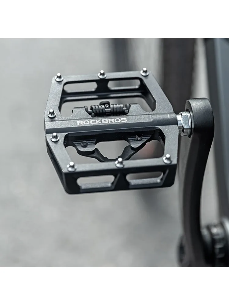 AliExpress ROCKBROS Mountain Bike Pedals MTB Pedals Cycling Sealed Bearing Pedals SPD Self-Locking Bicycle Racing Pedales Cycling Accessories