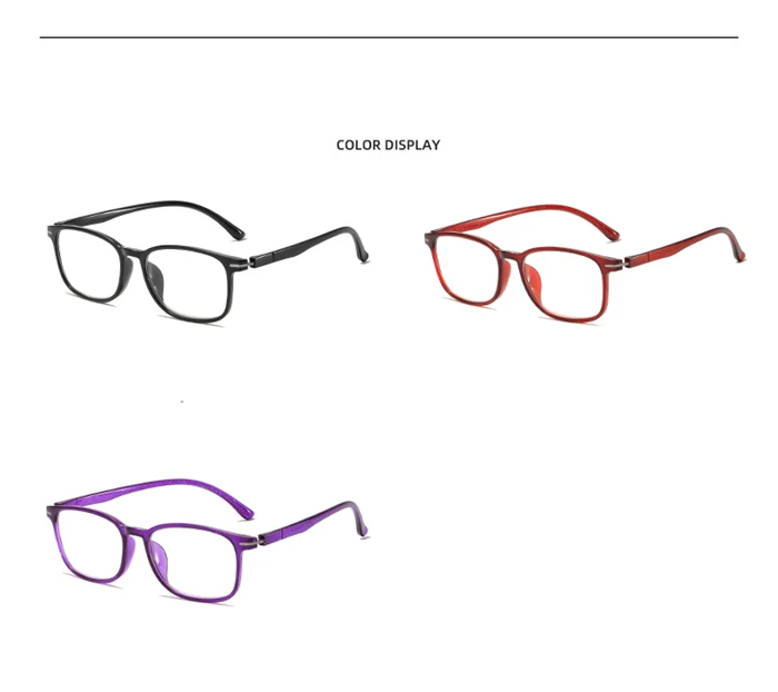 0 -0.5 -1.0 To -6.0 Women Men Square Myopia Glasses Finished Comfortable TR90 Student Prescription Glasses With Cylinder