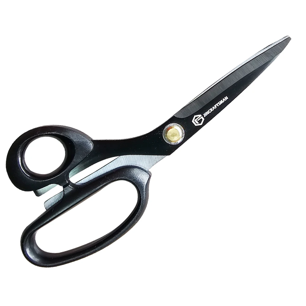 Jincraftsman®–8.5 Inch Black Titanium Left-Handed Ergonomically Handicrafts Cloth Fabric Sewing Stationery Tailor Office Scissor