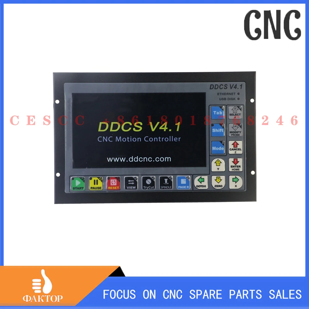 Offline CNC controller DDCS4.1 3/4-axis engraving and milling machine motion control system 4-axis linkage 500KMz emergency MPG