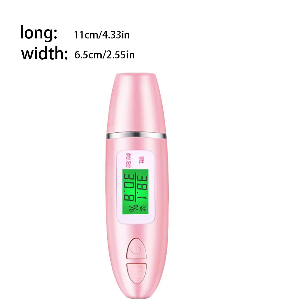 Humidimètre Portable avec écran LCD numérique, testeur de capteur de peau de précision, analyseur d'humidité du visage, d'eau et d'huile, testeur d'humidité de la peau