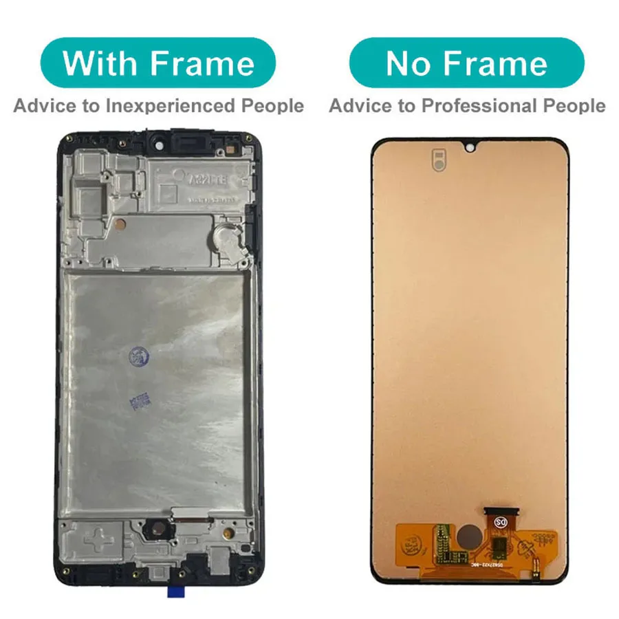 6.4\'\' Super AMOLED For Samsung A32 4G Display A325 A325F SM-A325F/DS LCD Screen Touch Digitizer Screen With Frame