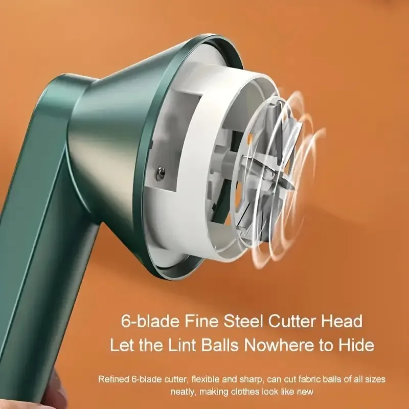 Rasoio per tessuti ricaricabile tramite USB: potente trimmer portatile per palle di pelo, rimuove senza sforzo il pilling di maglioni e lana, ideale per