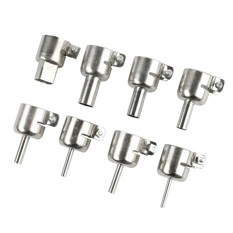 Universal BGA Nozzle 8pcs/kit Hot Air Station Hot Air Gun Dedicated BGA Nozzles for YOUYUE SAIKE 8586 952D 909D