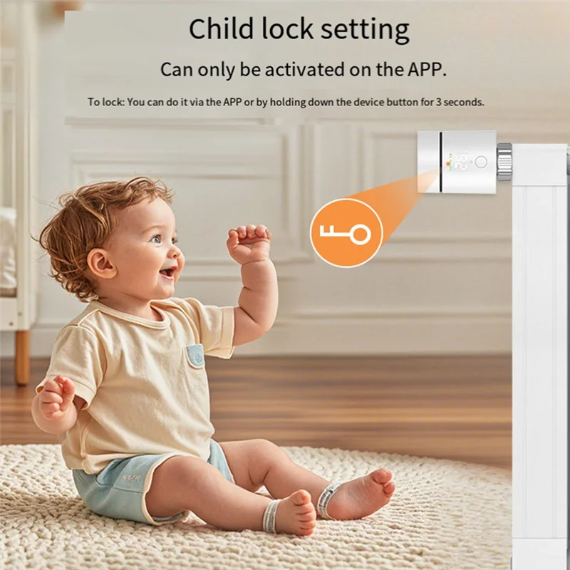 A74E-Tuya Smart Temperature Control Valve Switch, APP-gesteuertes intelligentes sprachfähiges Hausautomationsgerät