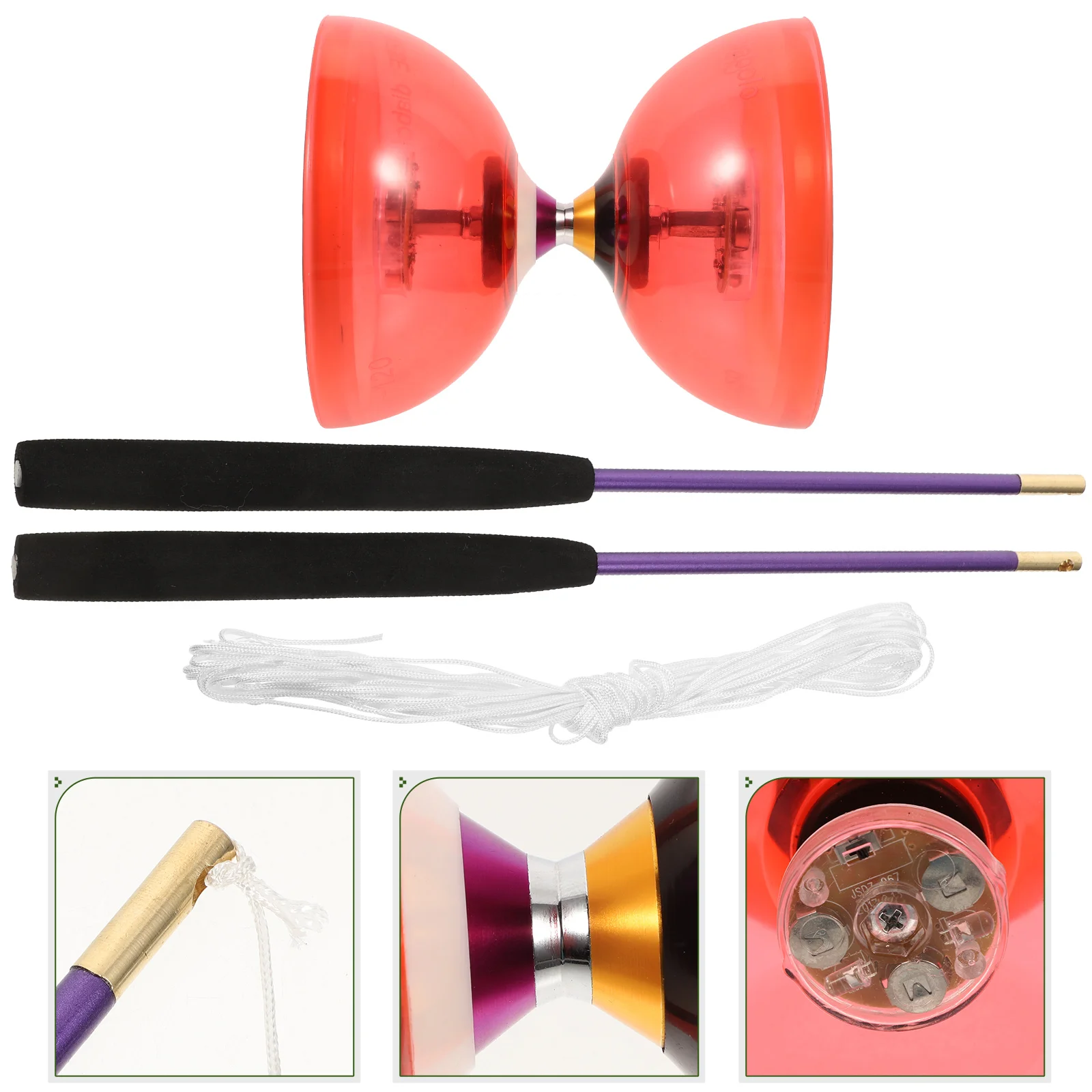 

Diabolo S Jugglingdiabolos Sticks Games Camping Crystal Fitness Trick Flight Plaything Beginner Vintage Toyss Chinese Bearing