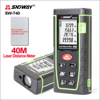 SNDWAY Laser Rangefinder 40m Roulette Distance Meter Range Laser Tape Measure Tool Device Finder SW-T4S/T40 laser Distance Meter