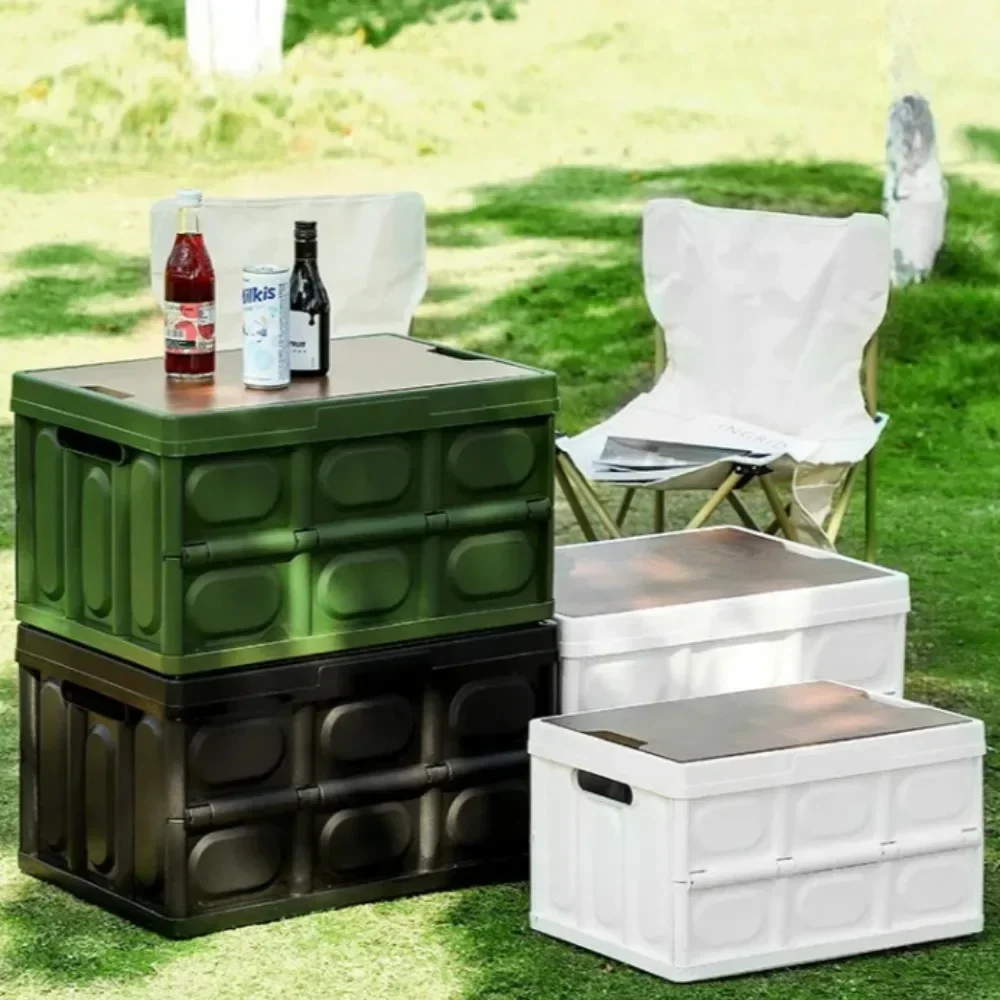 

Ящик для хранения на открытом воздухе, Складной ящик для кемпинга, Стол для кемпинга, Деревянная разделочная доска для кемпинга, Органайзер-ящик для багажника автомобиля