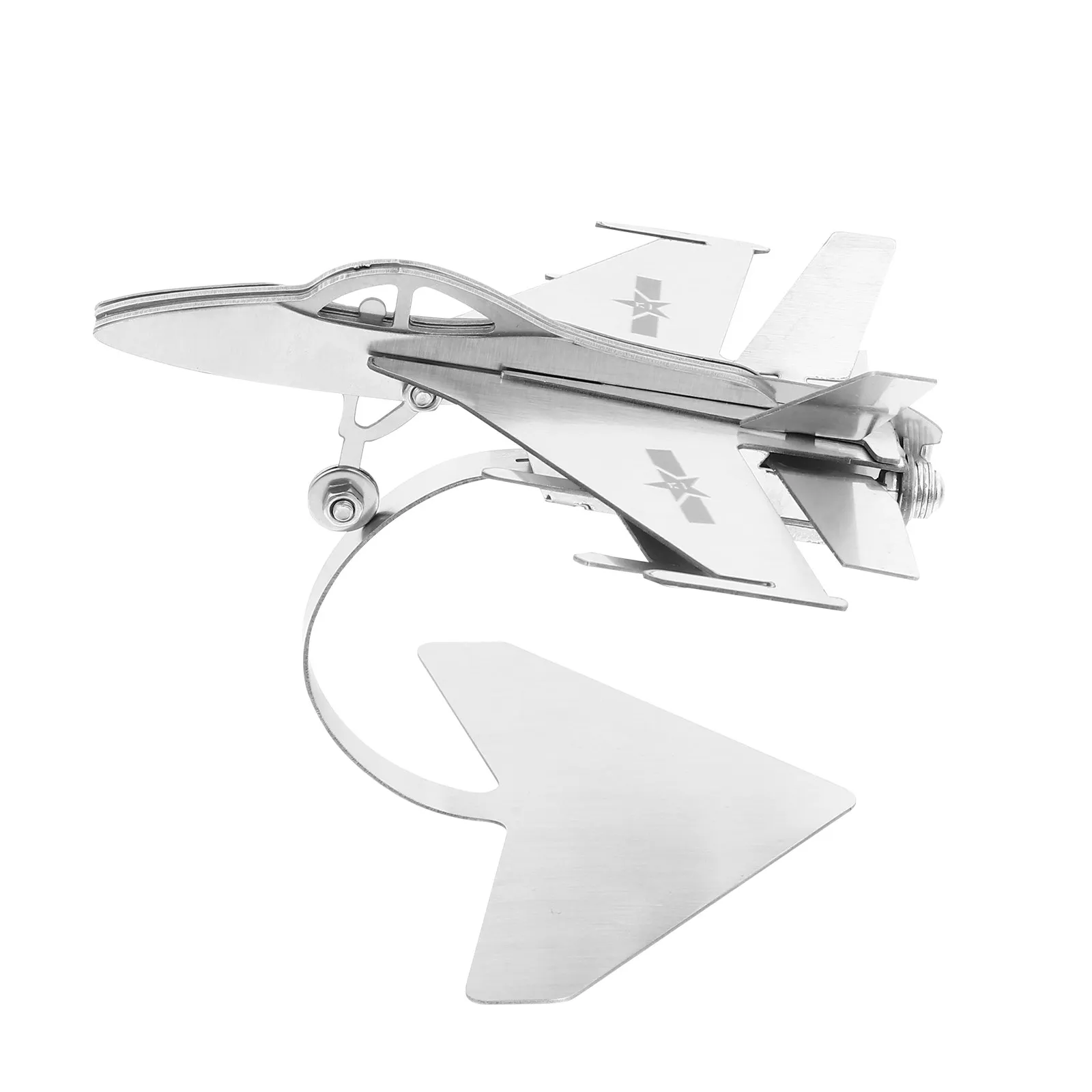 

1Pcs Metal Fighter Stainless Steel High Quality Decor for Home Bar Office Desktop Ornament Aircraft