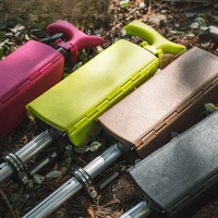 Elderly folding crutches bench with seat crutches dual-purpose can sit non-slip portable