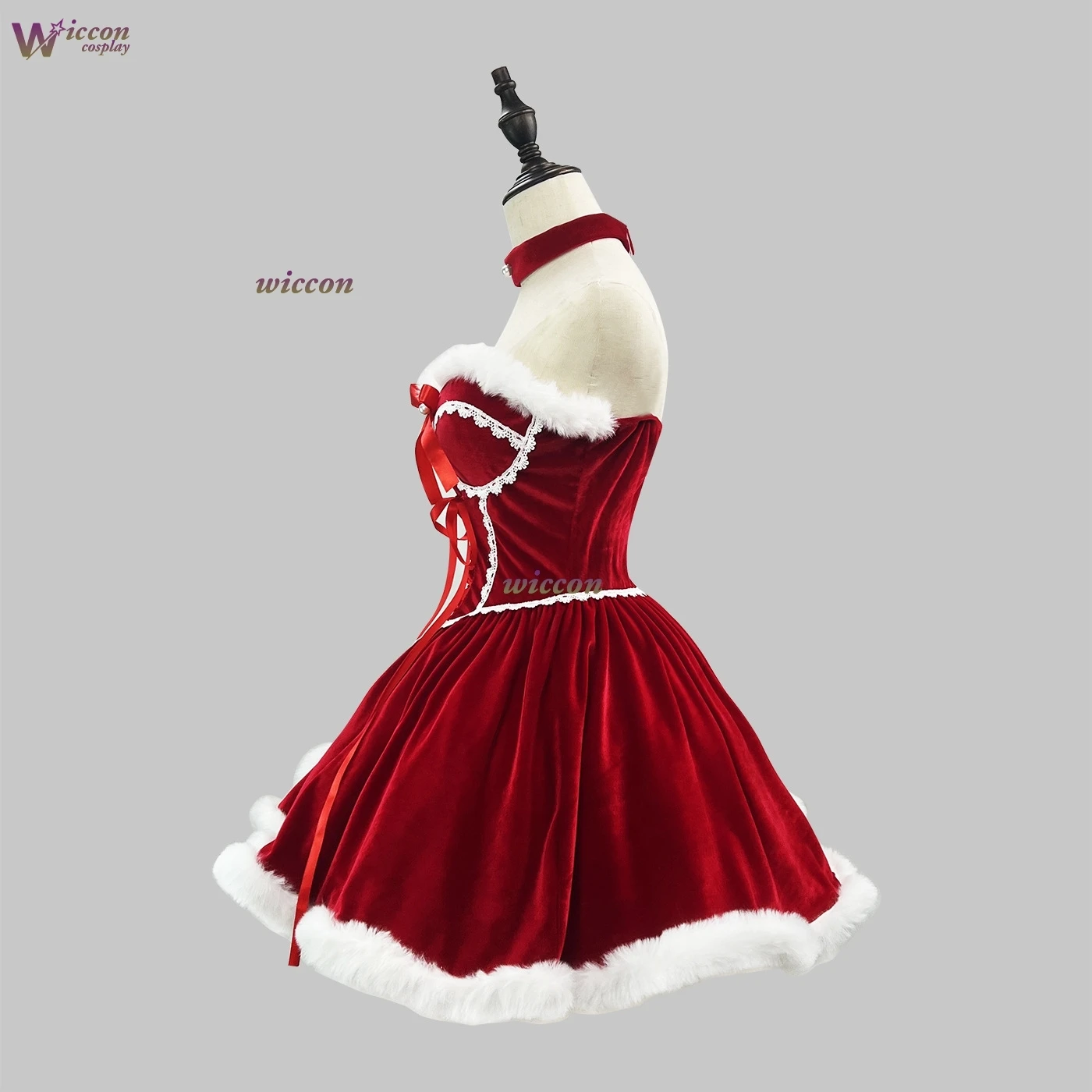 الأميرة عيد الميلاد الأداء 2026 مثير السنة الجديدة فستان الحفلات السنوية المشاهير النساء زي حجم كبير الأحمر المخملية ثوب الرأس مجموعة