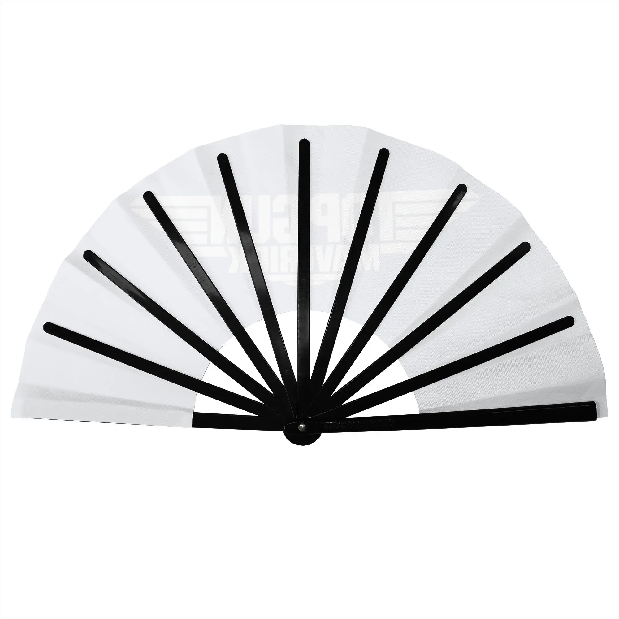 Top Gun Logo White Maverick Portable Pocket Fan Travel Film Folding Fan Chinese Dance Cooling Handheld Fans