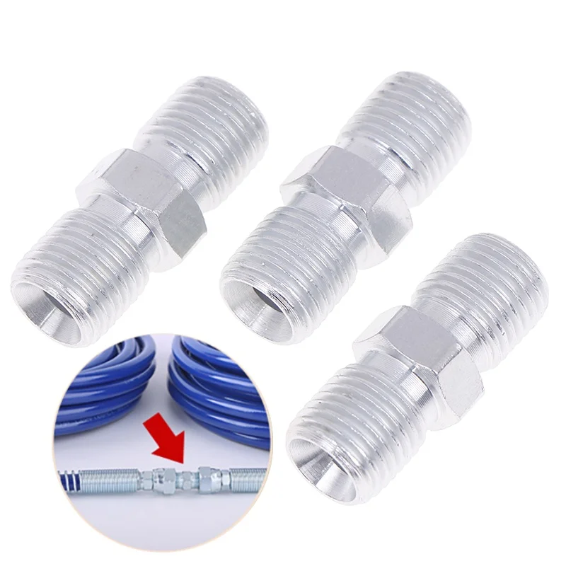 3 шт. 1/4 "папа на 1/4" штекер NPT фитинг, переходник для фитинга трубы для подключения шланга безвоздушного распылителя краски и других устройств