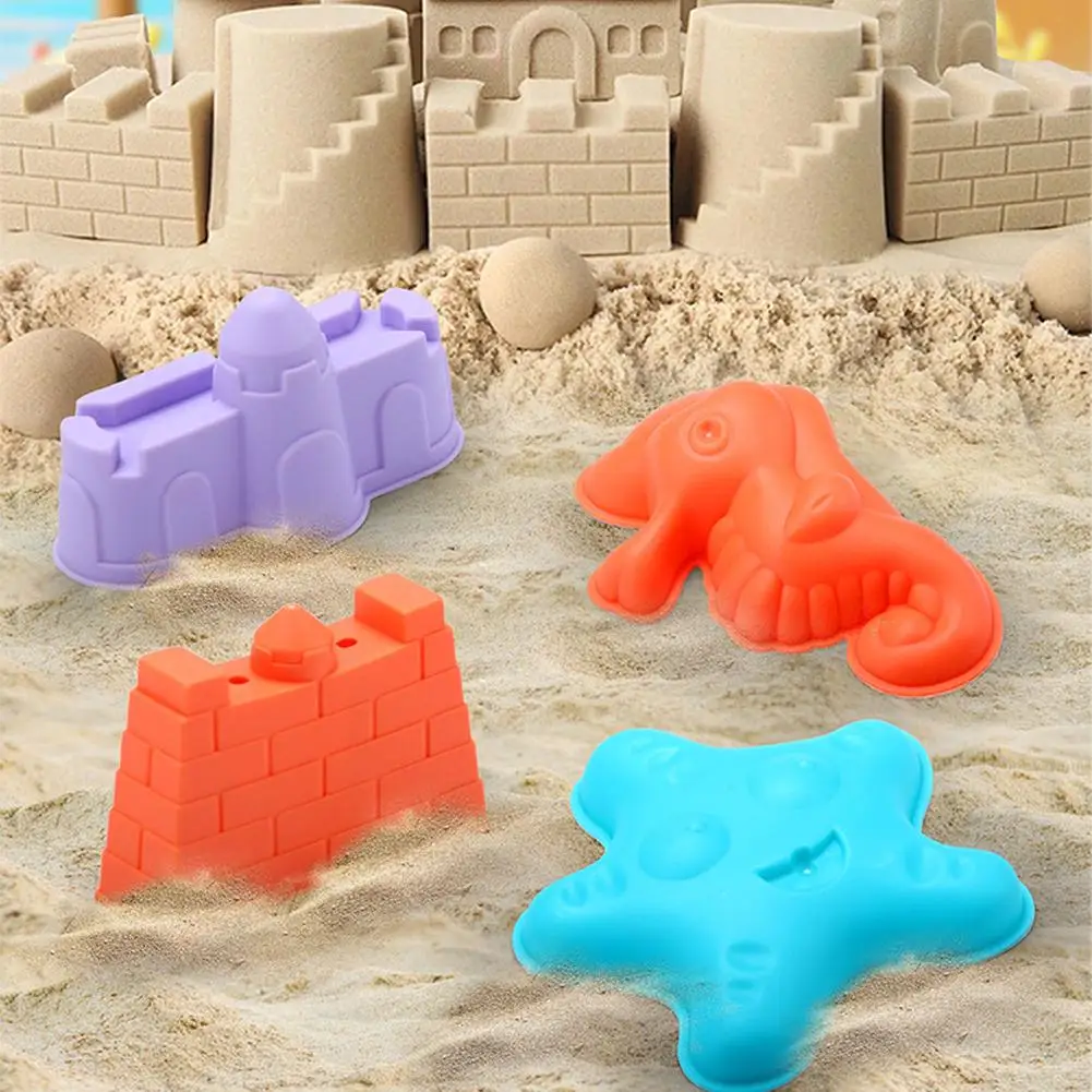 Children’s Beach Toy Set with ATV Design - Sand Digging Water Play Tools, Bucket, Shovel & Hourglass, Random Colors