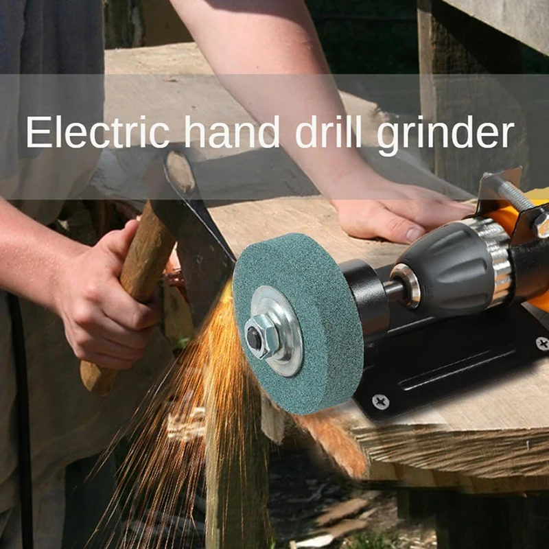 Metal Polishing Tool Grinder Hand Electric Drill Sander Conversion Head Polishing Wheel Grinder Grinding Wheel Sand Block