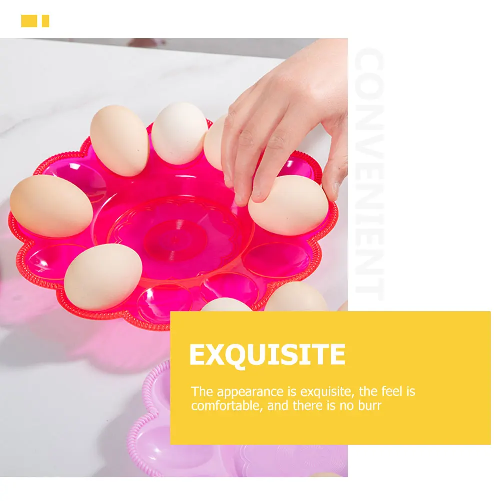 

6pcs Storage Tray Kitchen Organizer Plastic Holder for Refrigerator Pantry Freezer Durable Household Plate Decorative Desktop