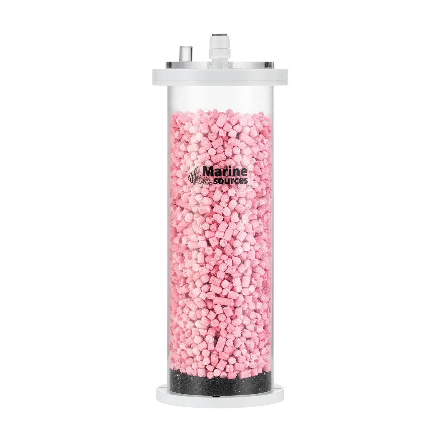 Marine Sources Aquarium 1L CO2 Adsorber PH Raiser Full Acrylic CO2 Scrubber with Color-Changing Media Reef Tank Cleaning Tool